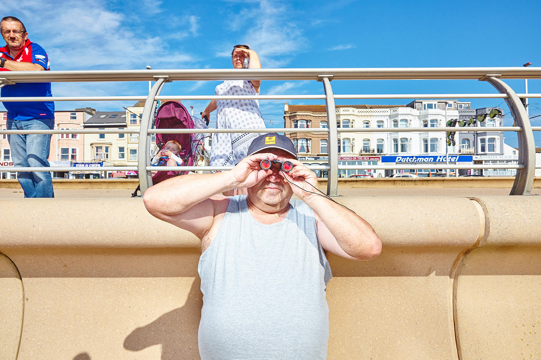 Quirky Folk on a Sunny Day at the British Seaside