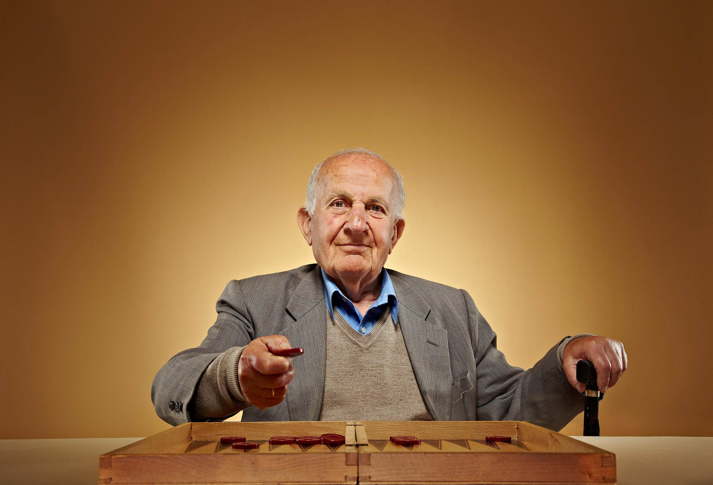 Elderly Cypriot Backgammon Players